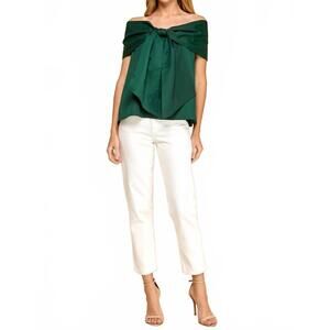 NEW TCEC bianca off-shoulder top in green